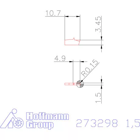 Garant Leszúró lapka egyenes 1,5 mm