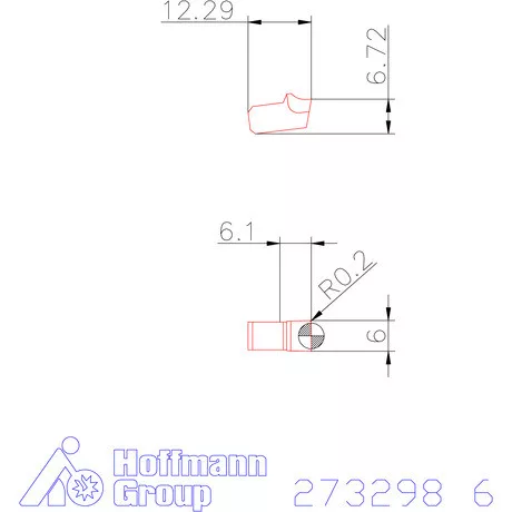 Garant Leszúró lapka egyenes 6 mm