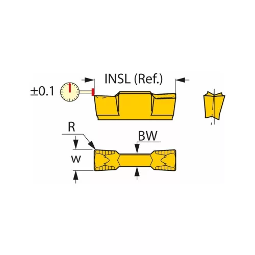 Iscar HELIGRIP forgácsoló betétek 6/0,5 mm