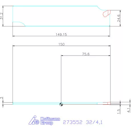 Garant Leszúró penge Acél 32/4,1 mm