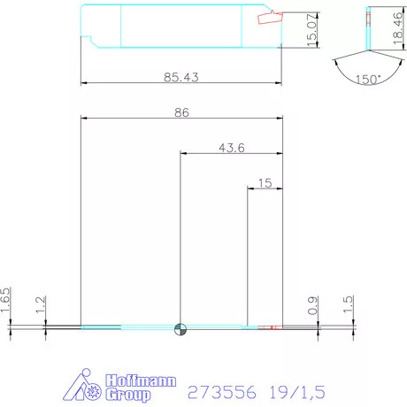Garant Leszúró penge HSS 19/1,5 mm