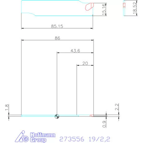 Garant Leszúró penge HSS 19/2,2 mm