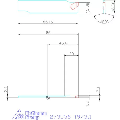 Garant Leszúró penge HSS 19/3,1 mm