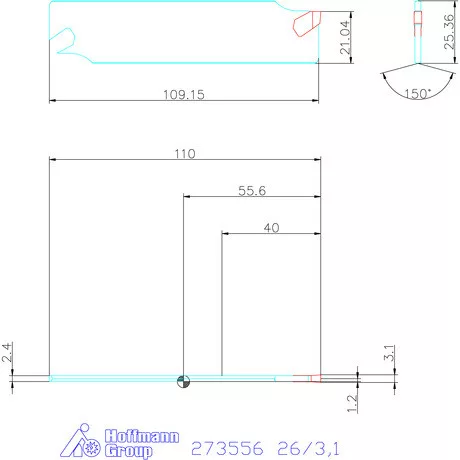 Garant Leszúró penge HSS 26/3,1 mm