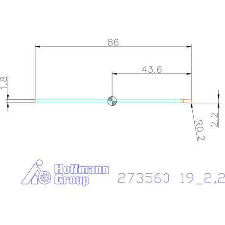 Garant Leszúró penge HSS 19/2,2 mm