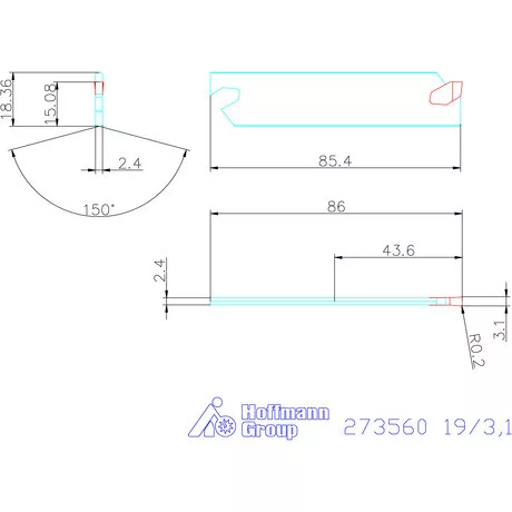 Garant Leszúró penge HSS 19/3,1 mm