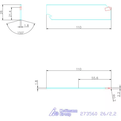 Garant Leszúró penge HSS 26/2,2 mm