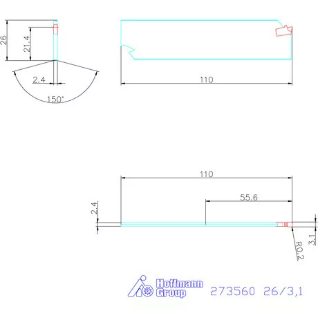Garant Leszúró penge HSS 26/3,1 mm