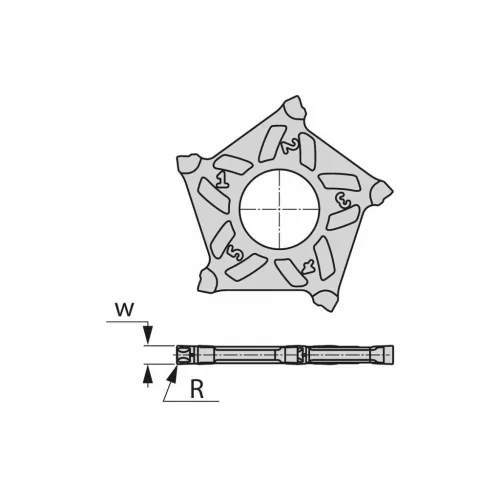 Iscar FLASHPENTA PMN D-J/D-C forgácsoló betétek 3/40 mm