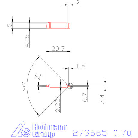 Garant Horonybeszúró lapka 0,7 mm