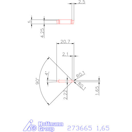Garant Horonybeszúró lapka 1,65 mm