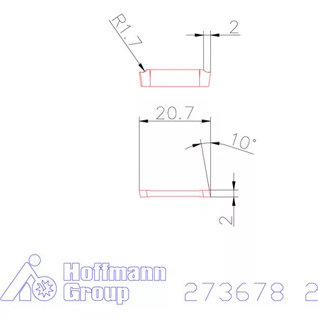 Garant Leszúró lapka jobbos 10° 2 mm