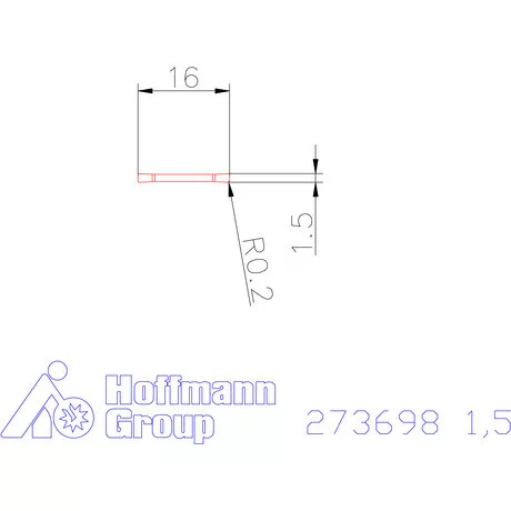 Garant Le- / beszúró lapka 1,5 mm