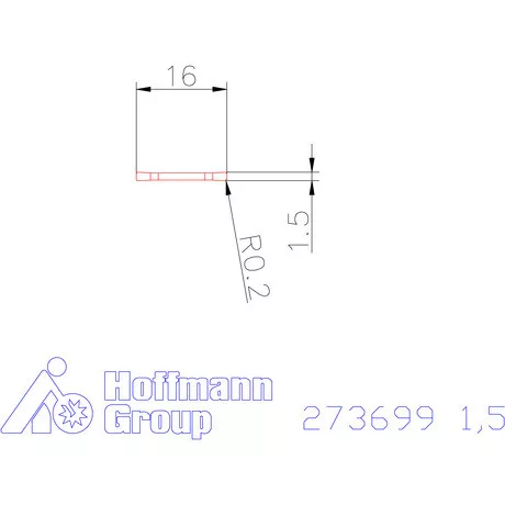Garant Le- / beszúró lapka 1,5 mm