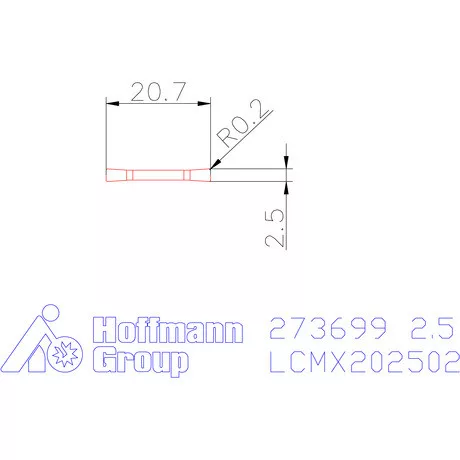 Garant Le- / beszúró lapka 2,5 mm