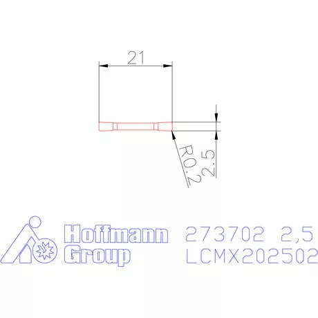 Garant Le- / beszúró lapka 2,5 mm