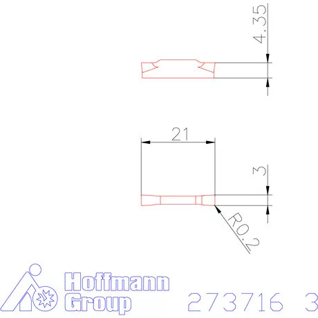 Garant Beszúró esztergalapka Simítás 3 mm