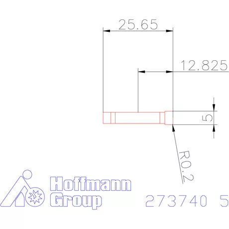 Garant Beszúró esztergalapka Egyenes élek 5 mm
