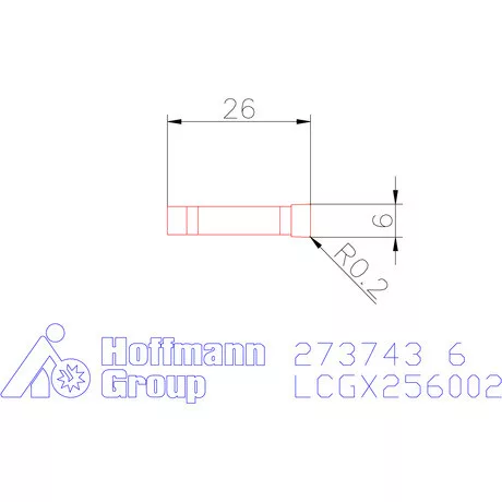 Garant Beszúró esztergalapka Egyenes élek. 6 mm