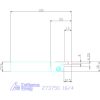 Garant Beszúró esztergakés 16/4 mm