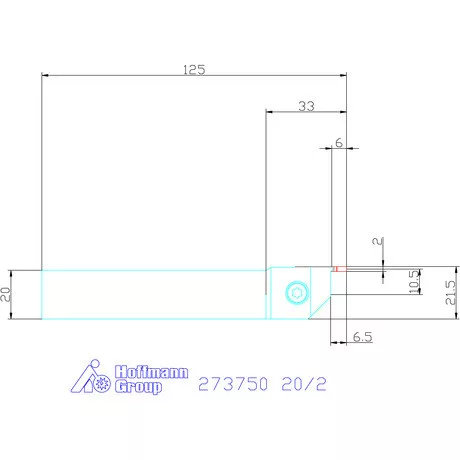 Garant Beszúró esztergakés 20/2 mm