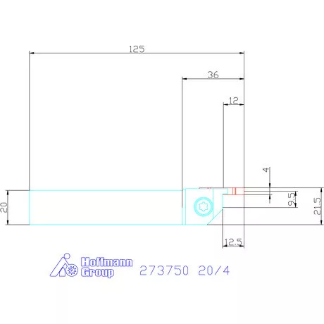 Garant Beszúró esztergakés 20/4 mm