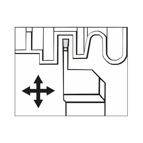 Garant Leszúró esztergakéstartó 12/2 mm