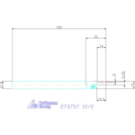 Garant Leszúró esztergakéstartó 12/2 mm