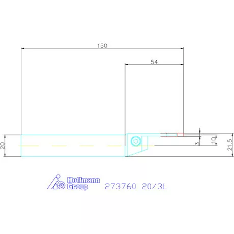 Garant Leszúró esztergakéstartó 20/3L mm