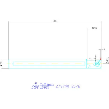 Garant Furatkés beszúró esztergáláshoz 20/2 mm