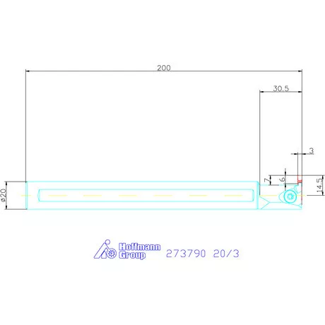 Garant Furatkés beszúró esztergáláshoz 20/3 mm