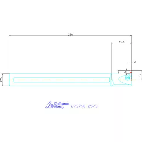 Garant Furatkés beszúró esztergáláshoz 25/3 mm