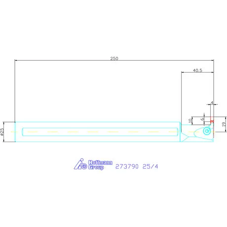 Garant Furatkés beszúró esztergáláshoz 25/4 mm