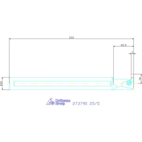 Garant Furatkés beszúró esztergáláshoz 25/5 mm