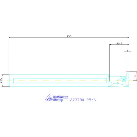 Garant Furatkés beszúró esztergáláshoz 25/6 mm