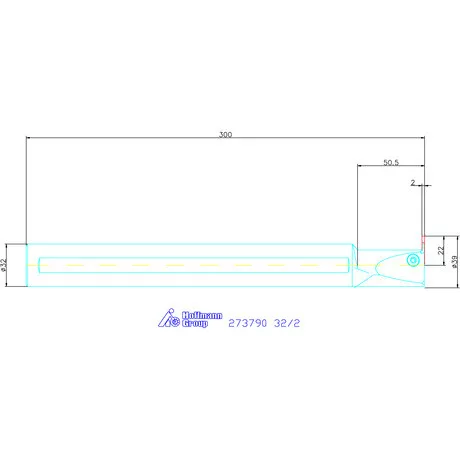 Garant Furatkés beszúró esztergáláshoz 32/2 mm