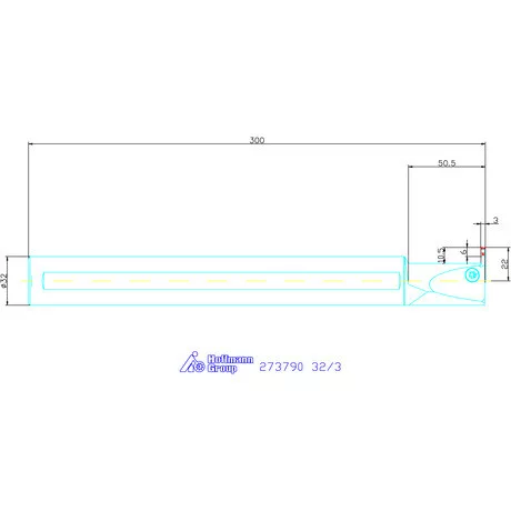 Garant Furatkés beszúró esztergáláshoz 32/3 mm