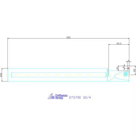 Garant Furatkés beszúró esztergáláshoz 32/4 mm