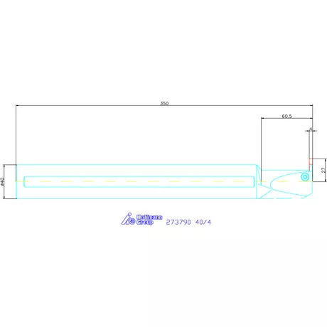 Garant Furatkés beszúró esztergáláshoz 40/4 mm