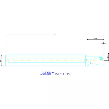 Garant Furatkés beszúró esztergáláshoz 40/5 mm