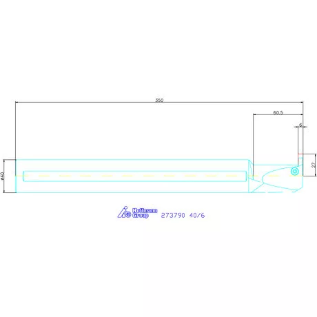 Garant Furatkés beszúró esztergáláshoz 40/6 mm