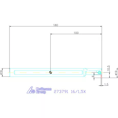 Garant Furatkés beszúró esztergáláshoz 16/1,5X mm