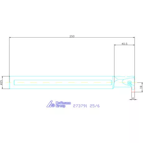 Garant Furatkés beszúró esztergáláshoz 25/6 mm