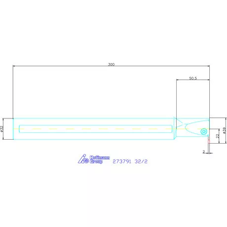 Garant Furatkés beszúró esztergáláshoz 32/2 mm