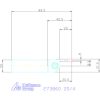 Garant Eco beszúró esztergakés 20/4 mm