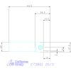Garant Eco beszúró esztergakés 20/3 mm