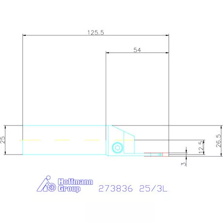 Garant Eco beszúró esztergakés 25/3L mm