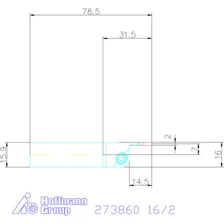 Garant Eco beszúró esztergakés 16/2 mm