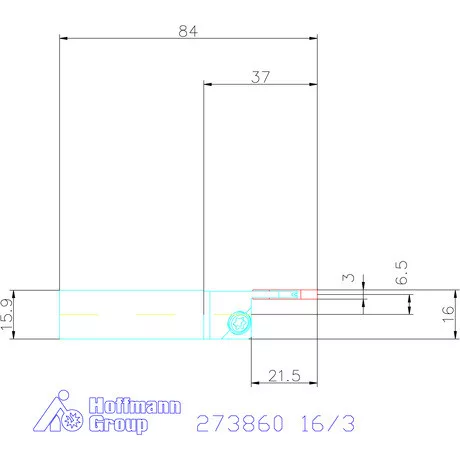 Garant Eco beszúró esztergakés 16/3 mm