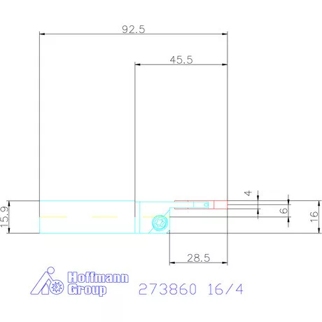 Garant Eco beszúró esztergakés 16/4 mm
